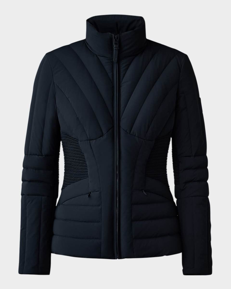 Alma Smocked Light Down Jacket